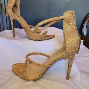 Gorgeous cork style heeled sandals